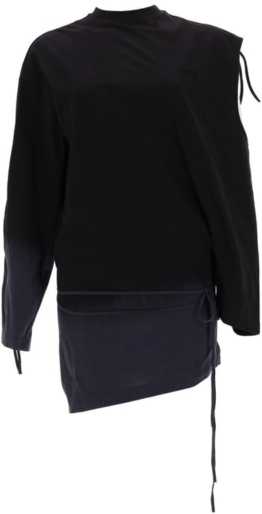 Y-3 T-SHIRT WITH CUT-OUT DETAIL