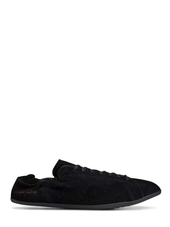 Y-3 Minimalist Black Sneakers with Soft Suede Finish