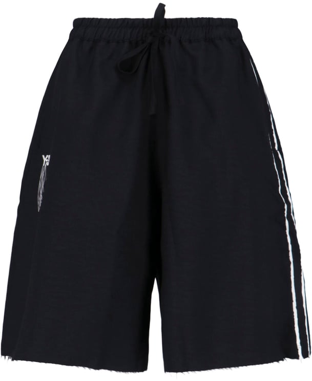 Y-3 Sports Shorts In Black Recycled Fabric, Elasticated Mid-Rise