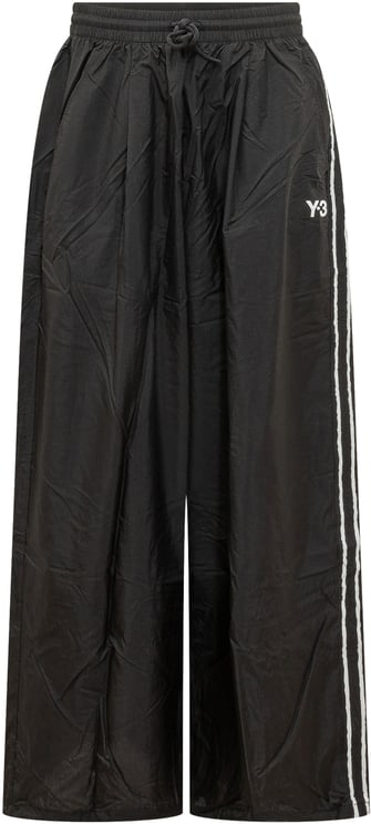 Y-3 Pantalone Rec 3s Wide con Coulisse e Bande Laterali