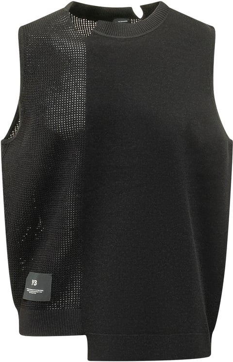 Y-3 Gfx Knit Vest Black