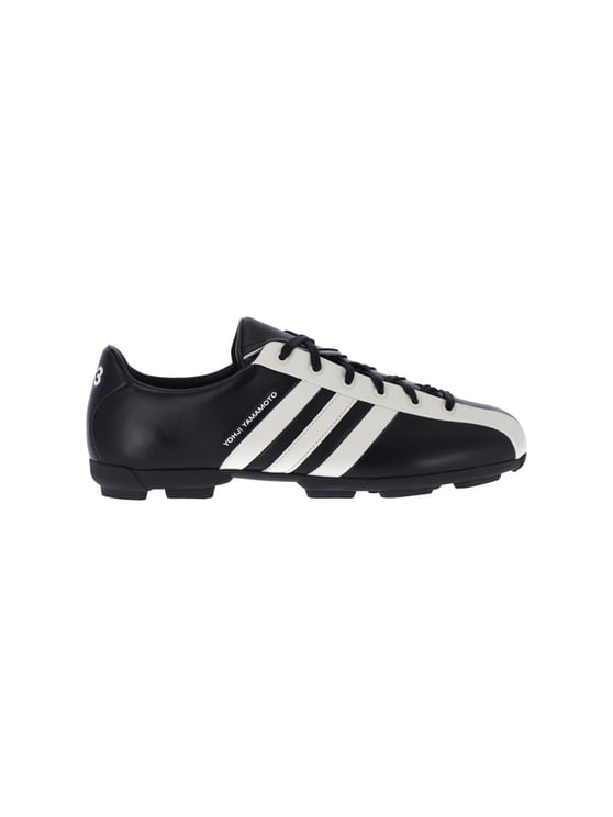 Y-3 Black Field Leather Sneakers
