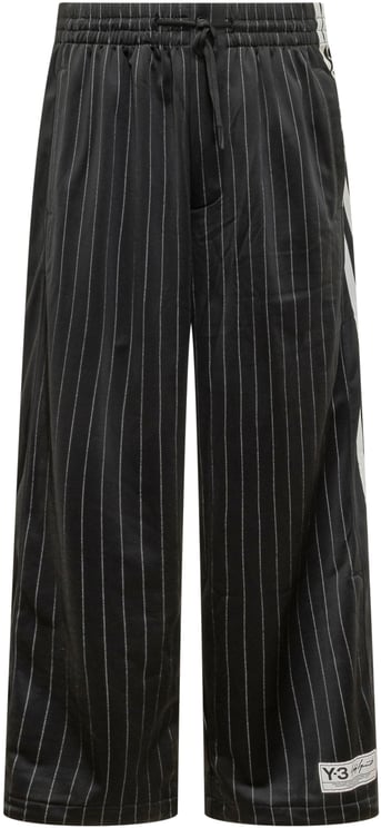 Y-3 Pantaloni Basketball con Righe Verticali