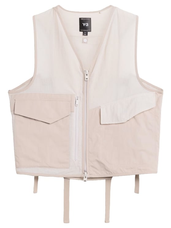 Y-3 Tough Floral Jacquard Lace-Up Gilet