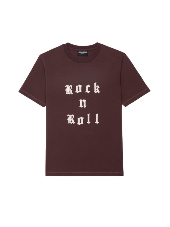 Zadig&Voltaire Burgundy Rock N Roll T-Shirt
