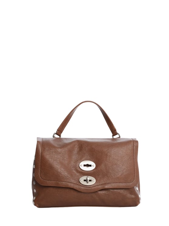 Zanellato Tobacco Postina Baby Leather Shoulder Bag