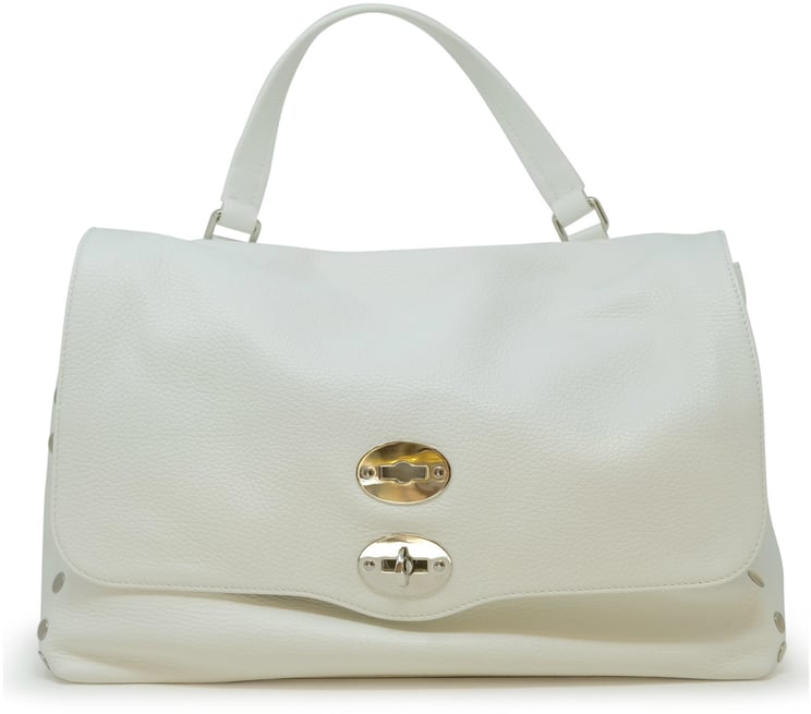 Zanellato ZANELLATO 068010-0050000-Z1190 WHITE LEATHER POSTINA DAILY GIORNO M  HANDBAG