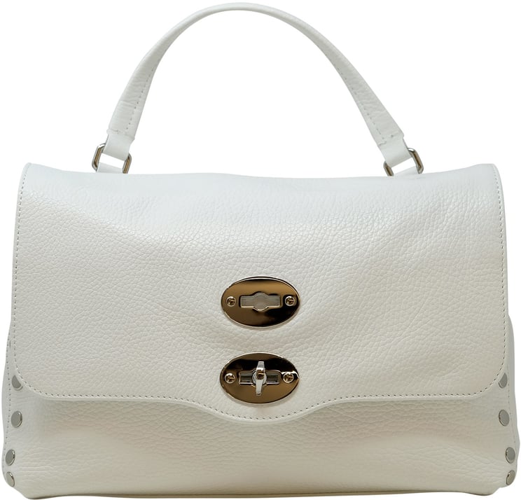 Zanellato ZANELLATO 068010-0050000-Z1190 WHITE POSTINA DAILY S GIORNO S LEATHER HANDBAG