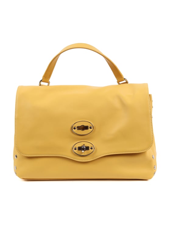 Zanellato Yellow Sole Saeta Smooth Leather Shoulder Bag