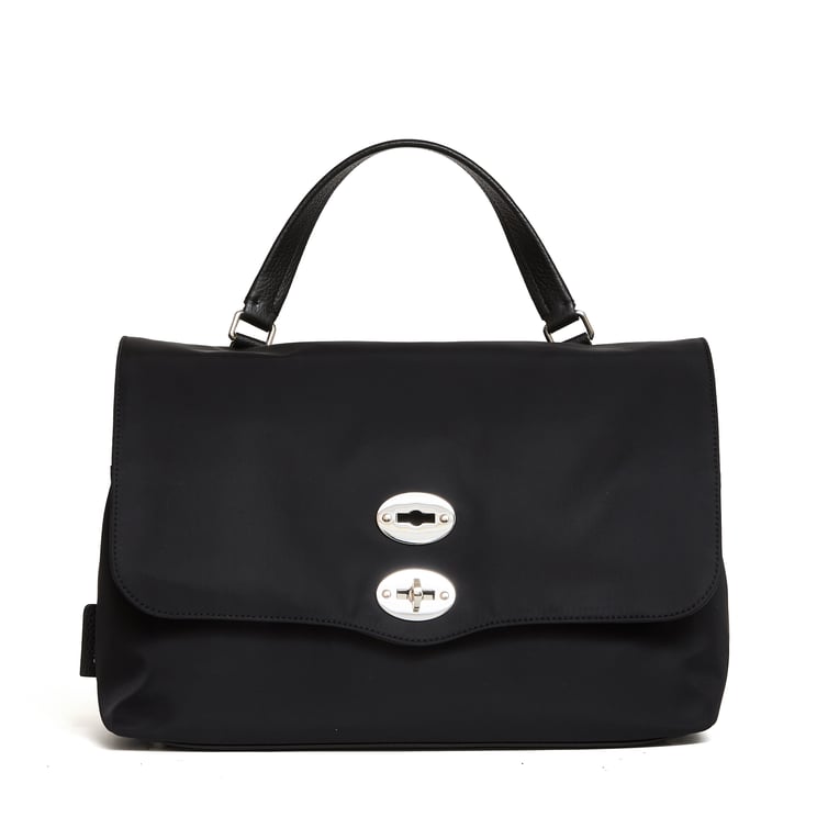 Zanellato Nikel Vitello Leather Medium Postina Handbag