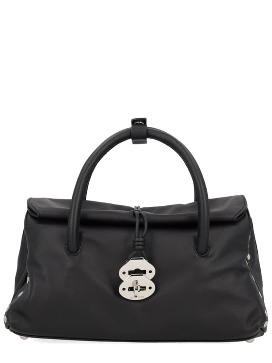 Zanellato Black Medium Leather Shoulder Bag