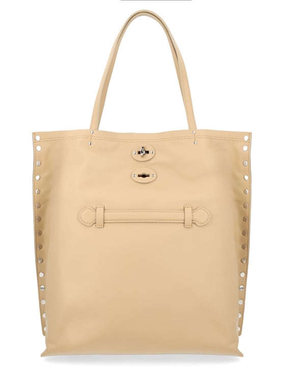 Zanellato Neutrals Bovine Leather Medium Tote Bag