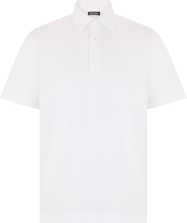 Zegna Cotton polo with short sleeves