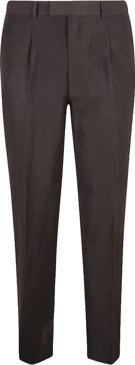Zegna Tailored Brown Trousers With Subtle Pleats