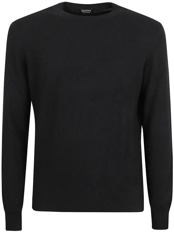 Zegna Fine-Knit Cashmere Sweater With Crew Neckline