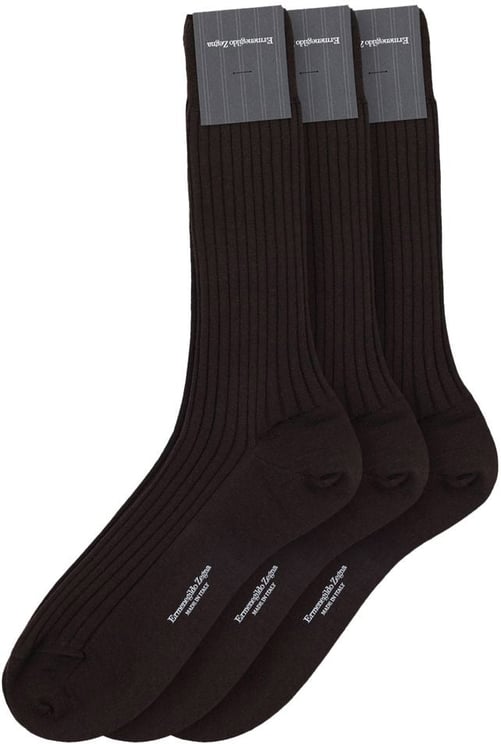 Zegna ZEGNA Brown Wool Socks