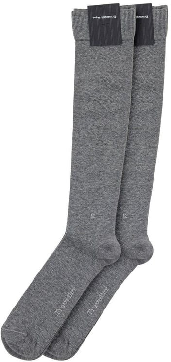 Zegna ZEGNA Gray Cotton Socks