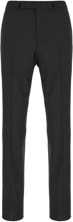 Zegna Zegna Charcoal wool pants