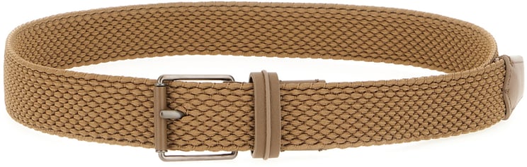 Zegna Zegna Camel rayon belt