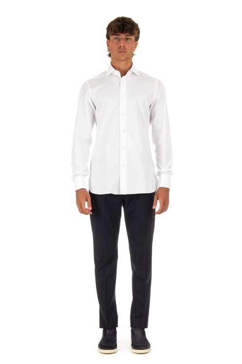 Zegna Trofeo Cufflink Cotton Shirt