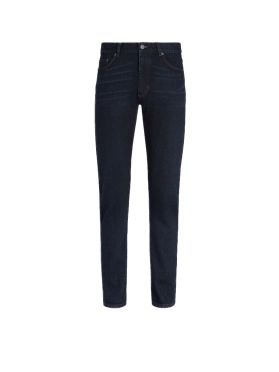Zegna Roccia Dark Wash Comfort Jeans