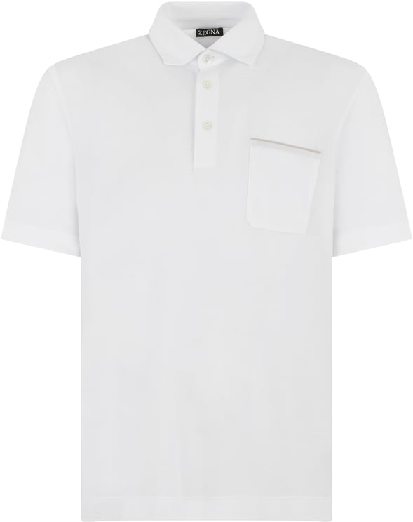 Zegna Cotton polo with short sleeves