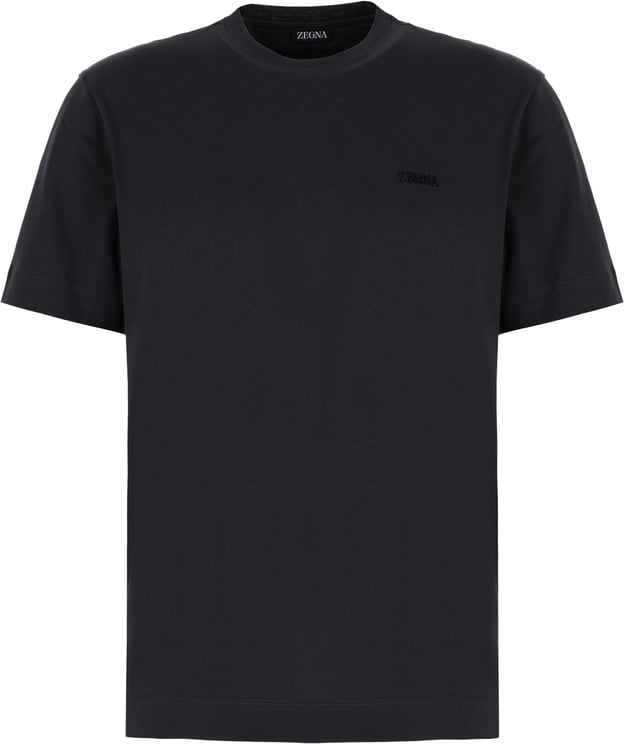 Zegna Zegna Black cotton t-shirt