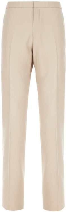 Zegna Zegna Cappuccino linen pants