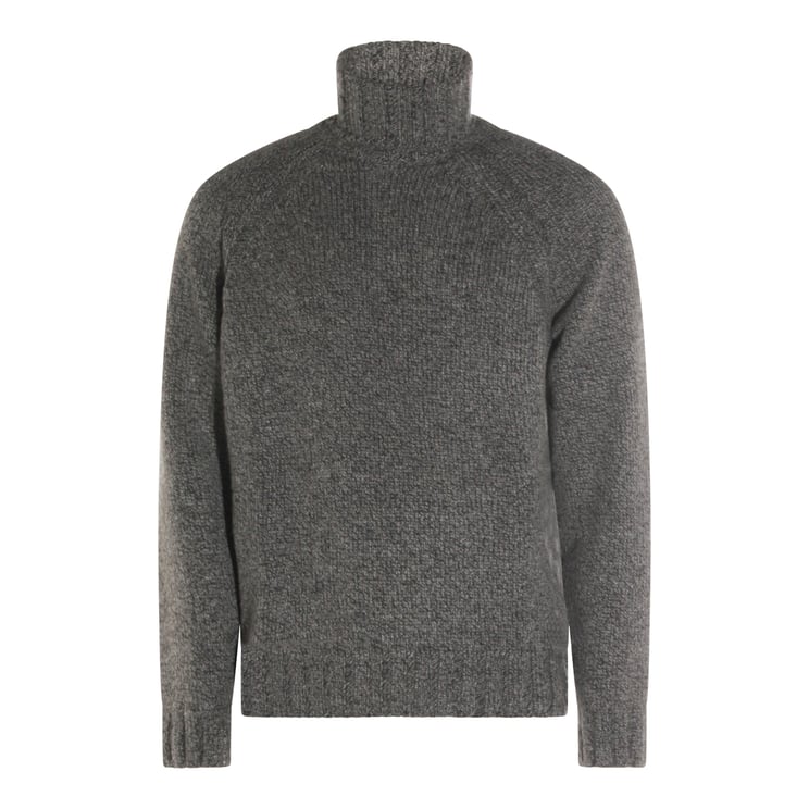 Zegna Dark Grey Cashmere Knitwear