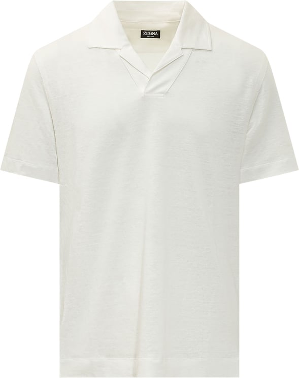 Zegna Polo in Maglia con Collo Aperto