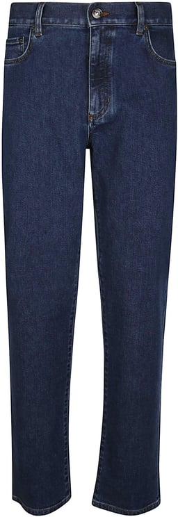 Zegna Inches Classic Light Comfort Jeans Blue
