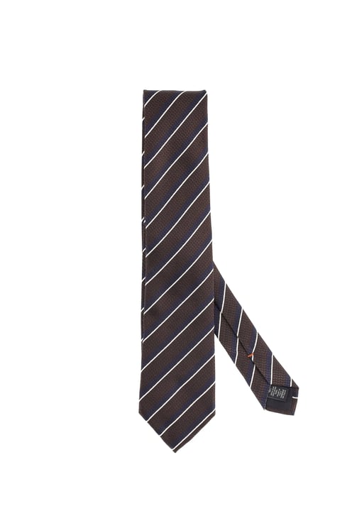 Zegna Regimental Pure Silk Tie