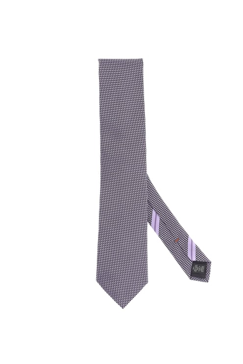 Zegna Pure Silk Micro Pattern Tie