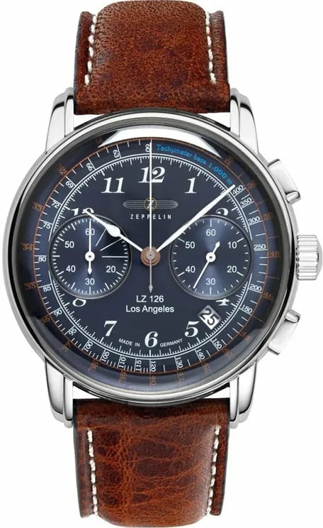 Zeppelin 7614-3 Los Angeles LZ 126 chronograaf horloge
