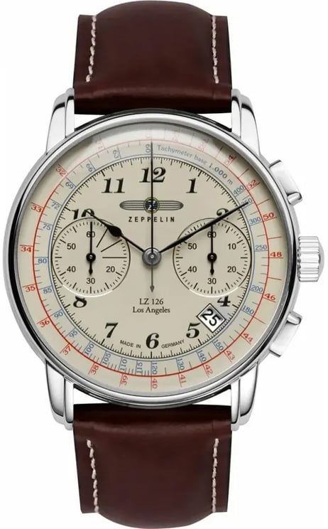 Zeppelin 7614-5 Los Angeles LZ 126 chronograaf horloge