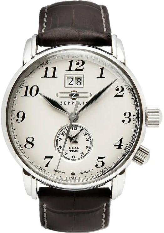Zeppelin 7644-5 LZ 127 Graf Dual Time heren horloge