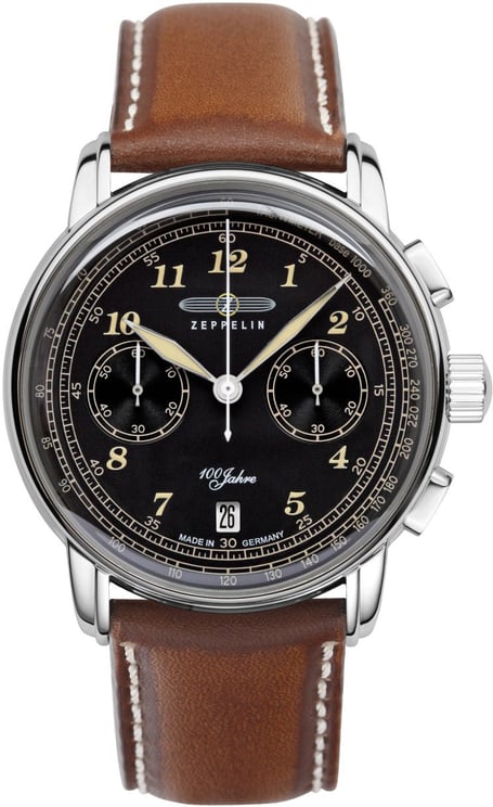 Zeppelin 7674-3 100 Jahre chronograaf horloge 42 mm