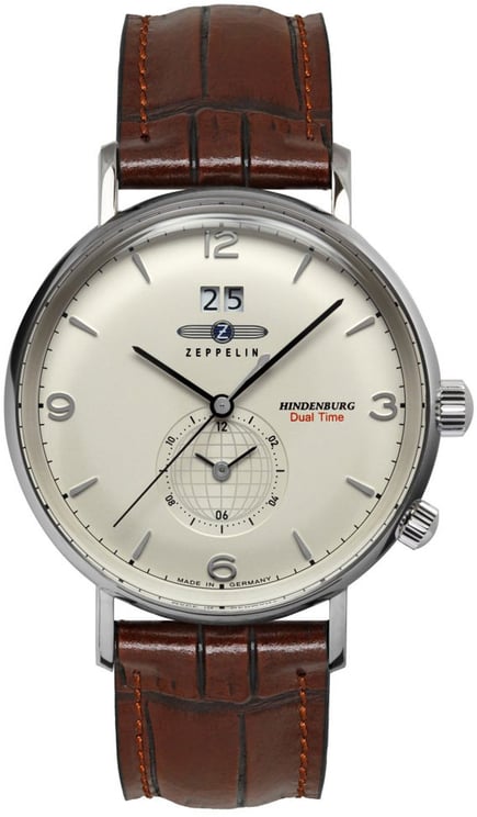Zeppelin 8044-5 LZ 129 Hindenburg Dual Time heren horloge