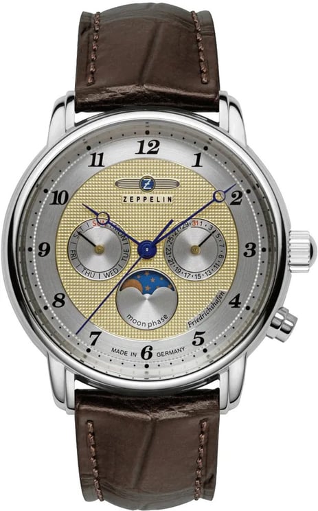 Zeppelin 8536-5 Friedrichshafen maanfase horloge