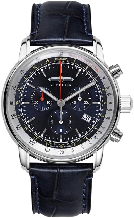 Zeppelin 8888-3 LZ14 Marine chronograaf heren horloge