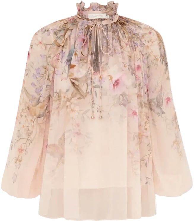Zimmermann Rebellie-blouse met wijde rok