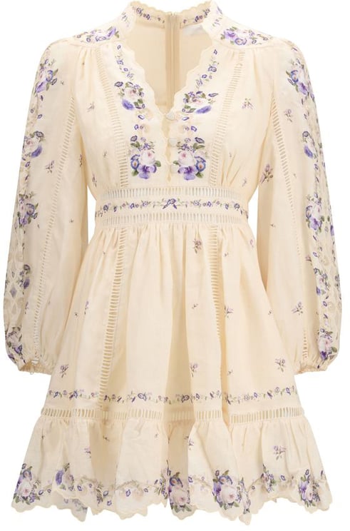 Zimmermann Zimmermann Beige Linen Casual Dress