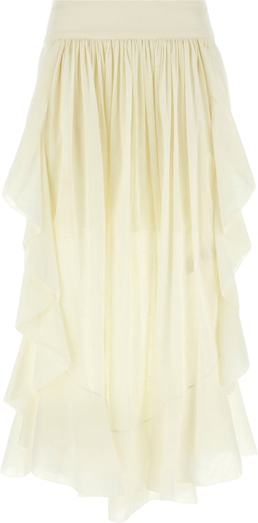 Zimmermann Zimmermann White Cotton Mini Skirt