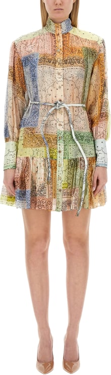 Zimmermann Elegantly Tailored Mini Dress With Cotton-Silk Blend