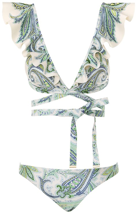 Zimmermann Bikini Set In Smooth Stretch Fabric