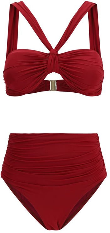 Zimmermann Zimmermann Bordeaux Polyester Bikini