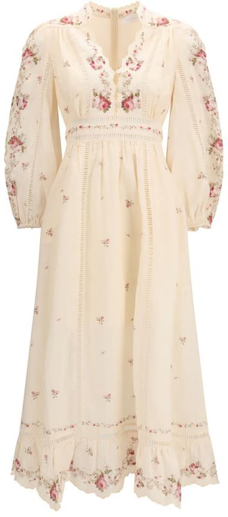 Zimmermann Zimmermann Beige Linen Casual Dress