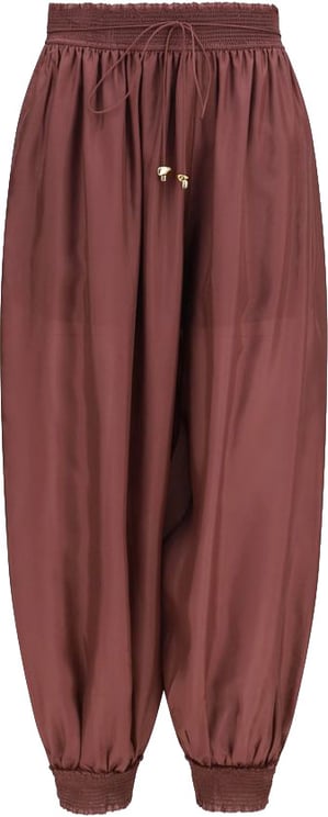Zimmermann Zimmermann Bordeaux Silk Casual Pants