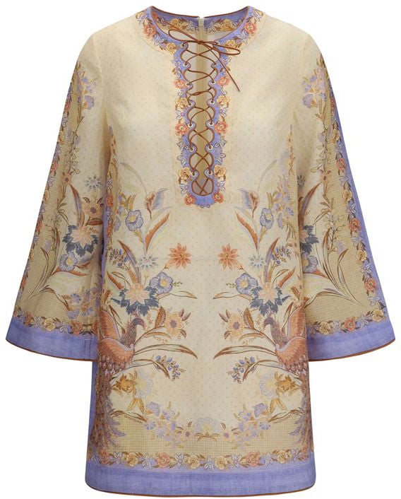 Zimmermann Zimmermann Multicolor Linen Casual Dress