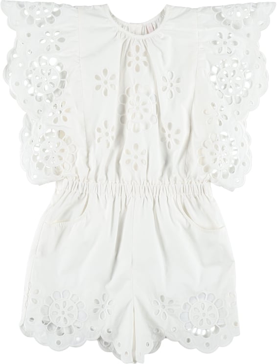Zimmermann Jumpsuit Sangallo Bianco